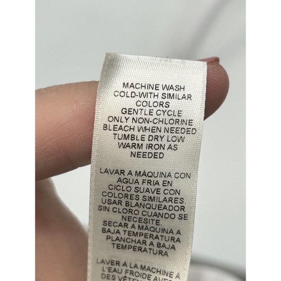 Easywear Chicos Womens Size 2 (L) Pink Multi Color Open Front Cardigan Abstract - Picture 6 of 10